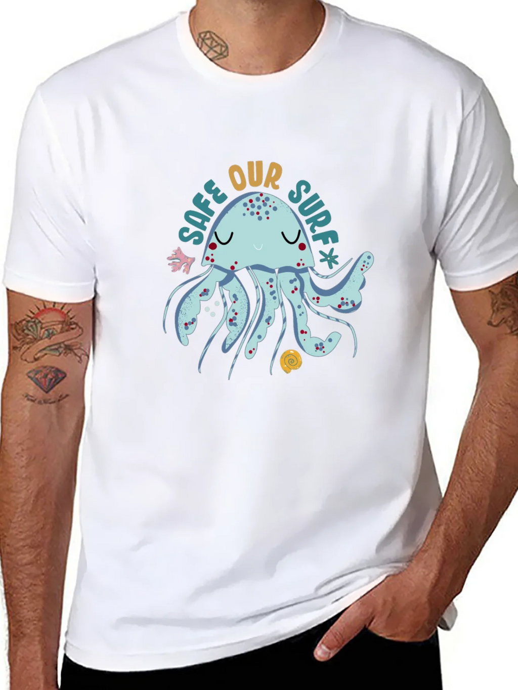 Save Our Surf Jellyfish Graphic Tee - Soft Cotton Comfort product image 5