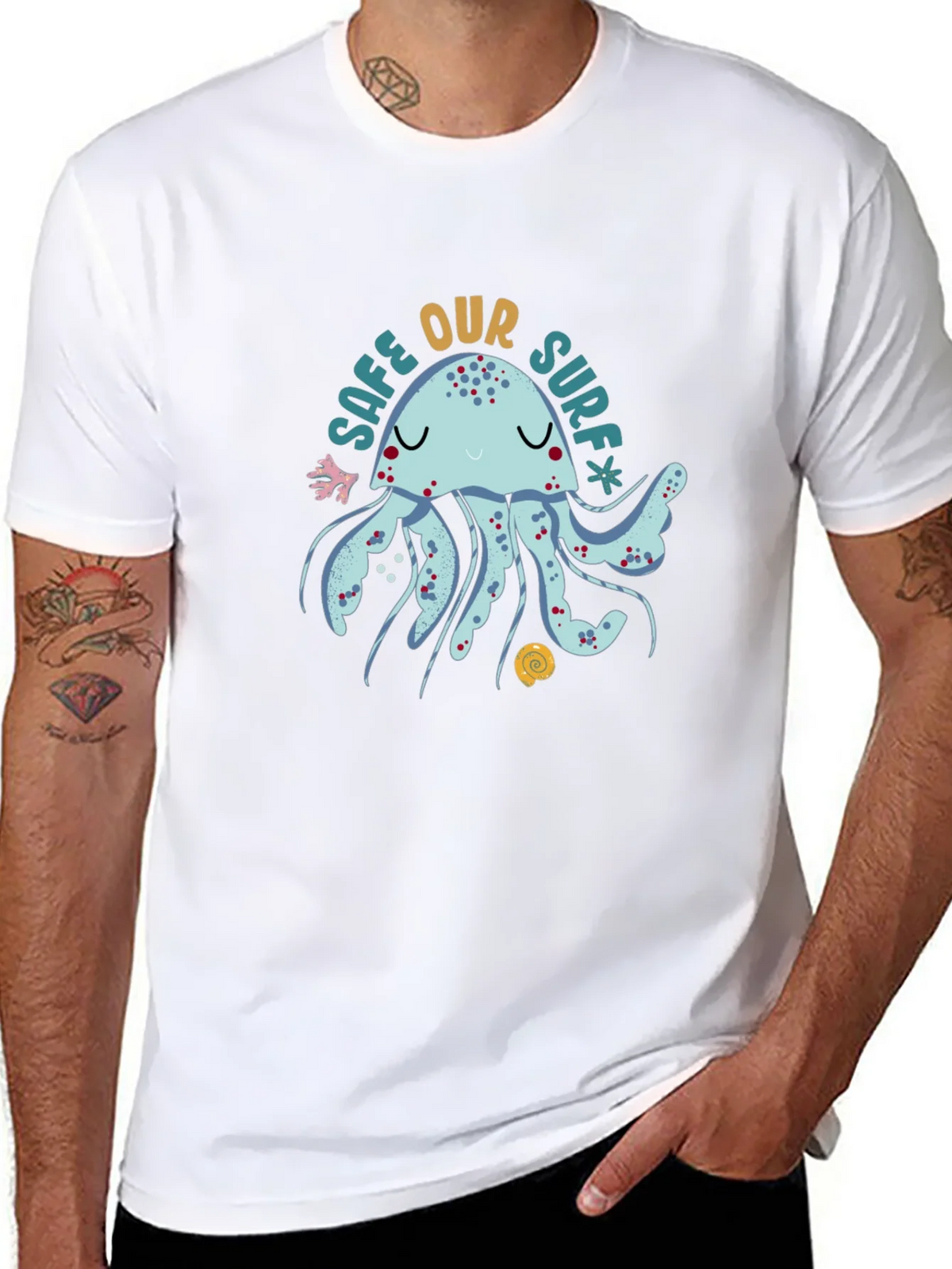 Save Our Surf Jellyfish Graphic Tee - Soft Cotton Comfort product image 5