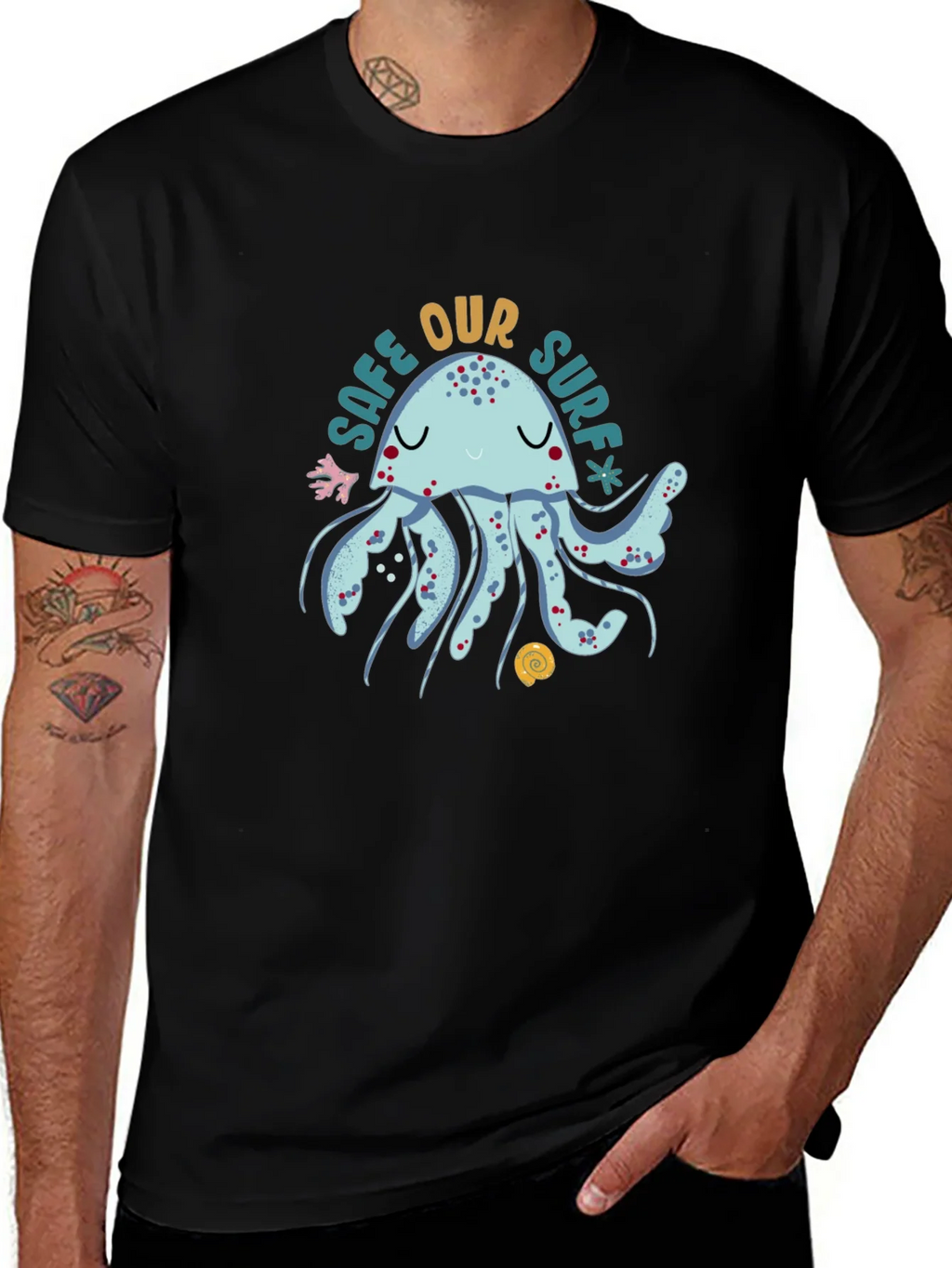 Save Our Surf Jellyfish Graphic Tee - Soft Cotton Comfort product image 1