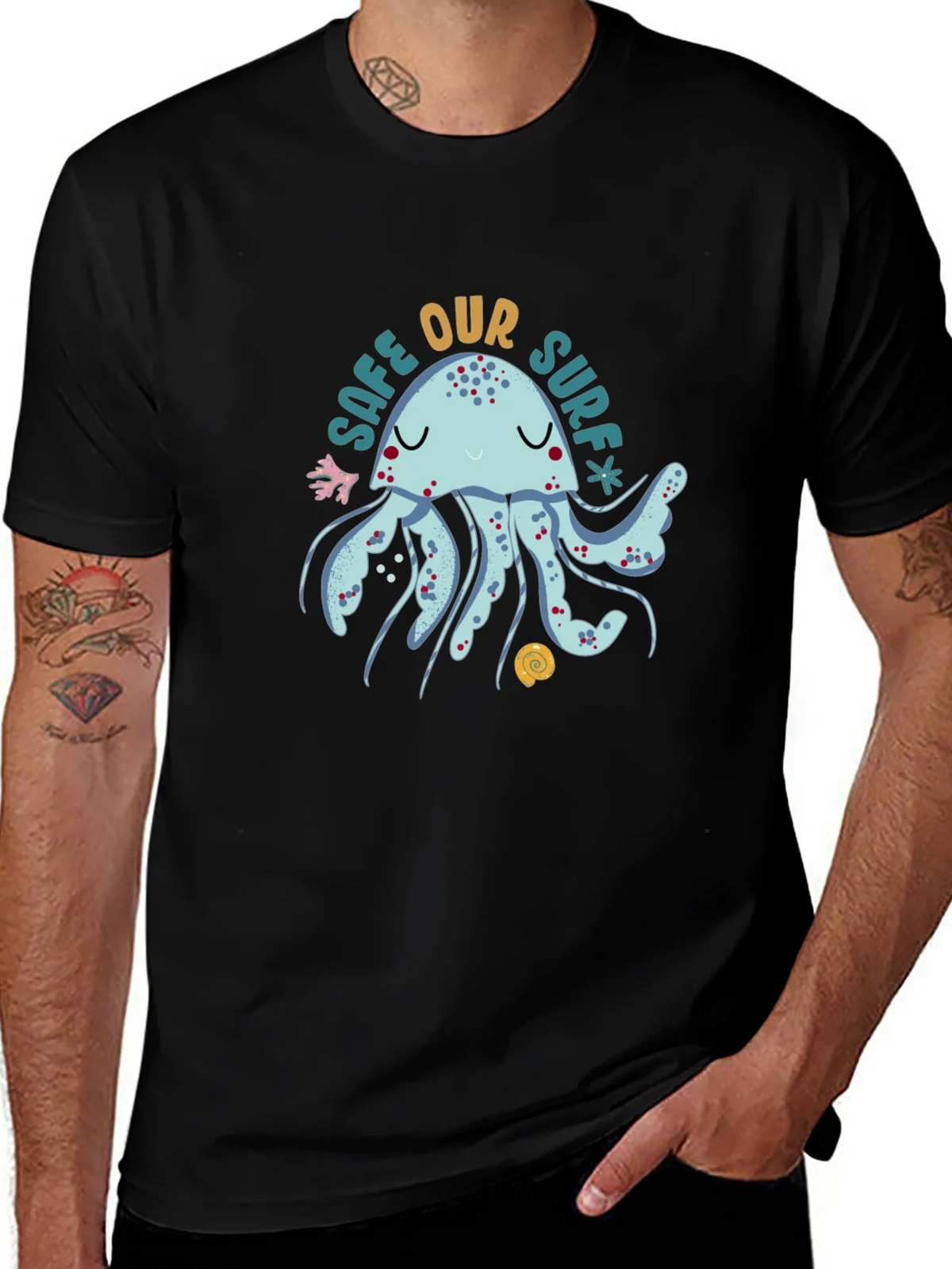 Save Our Surf Jellyfish Graphic Tee - Soft Cotton Comfort product image 1