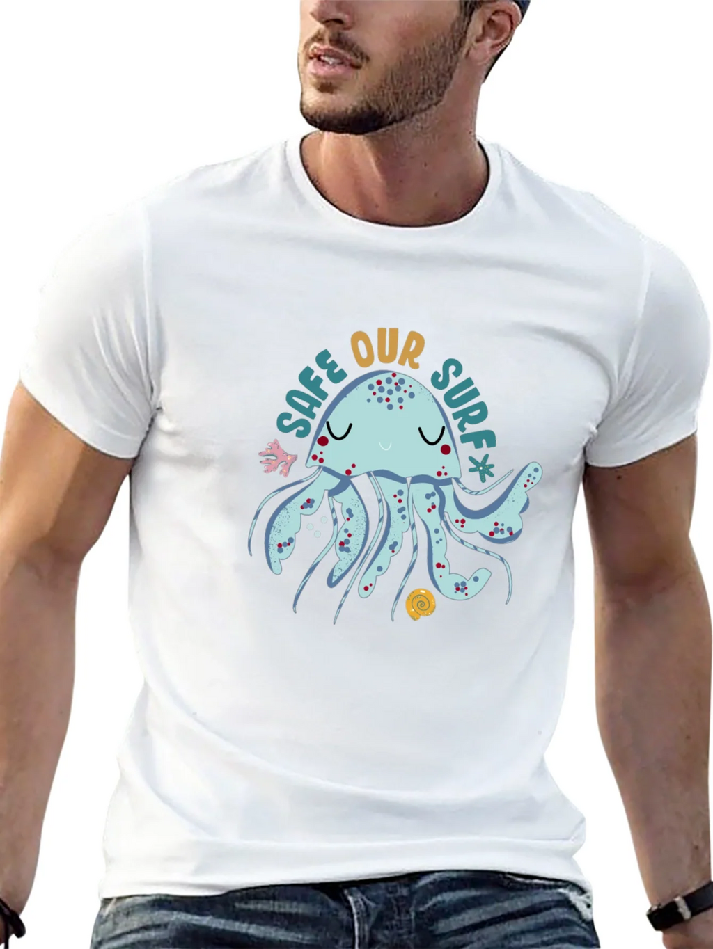 Save Our Surf Jellyfish Graphic Tee - Soft Cotton Comfort product image 9