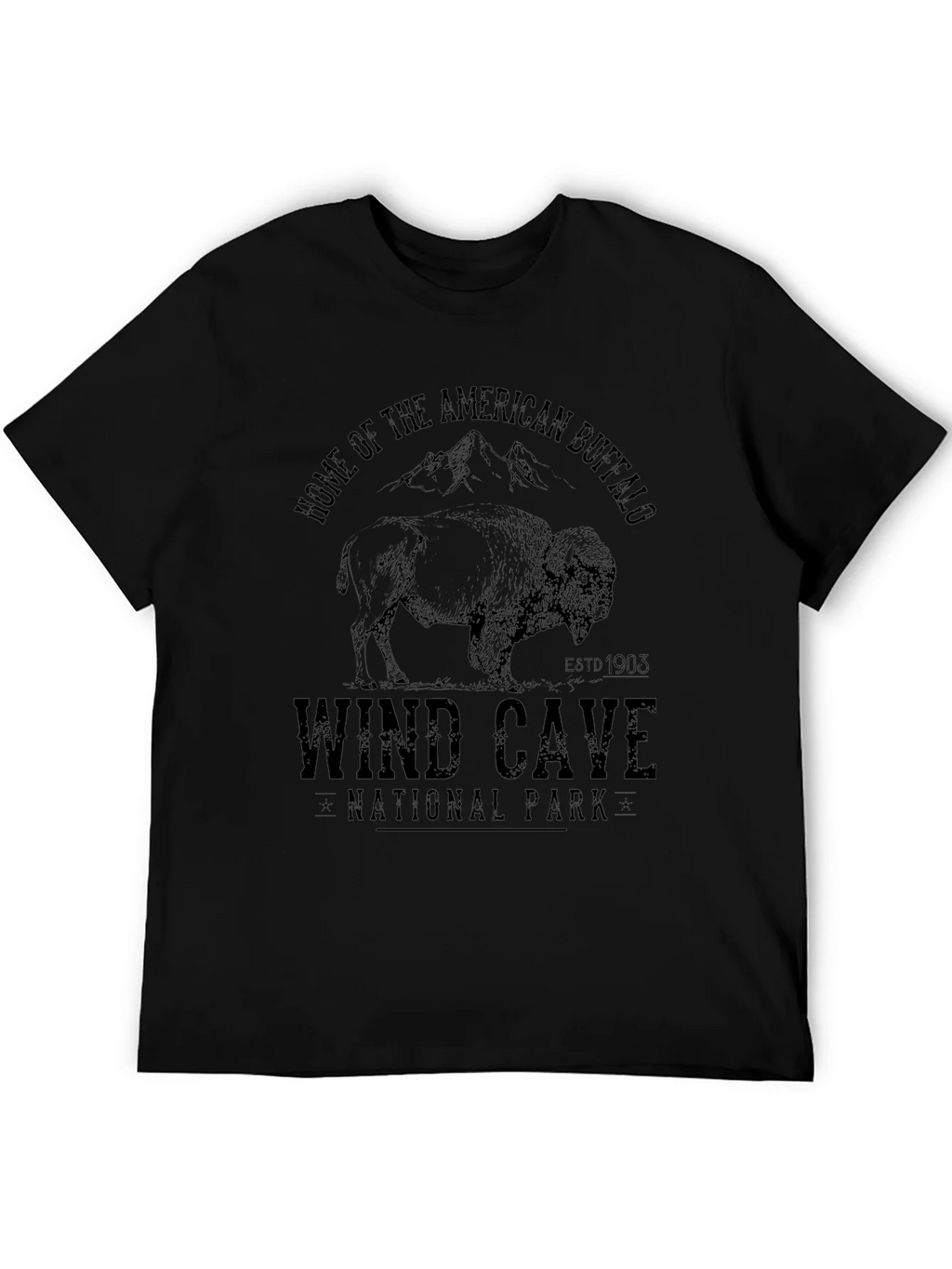 Wind Cave National Park Buffalo Graphic Tee product image 5
