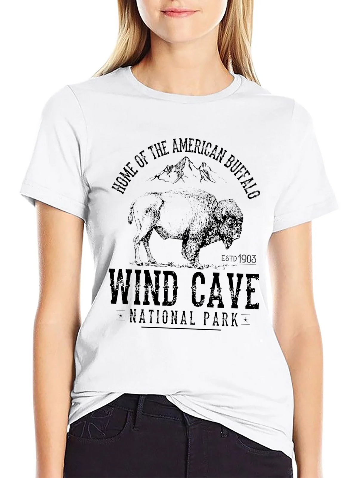 Wind Cave National Park Buffalo Graphic Tee product image 8