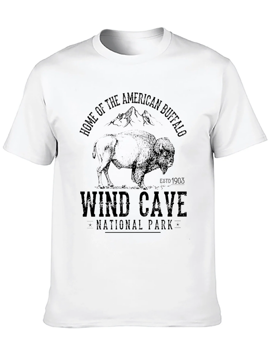 Wind Cave National Park Buffalo Graphic Tee product image 9