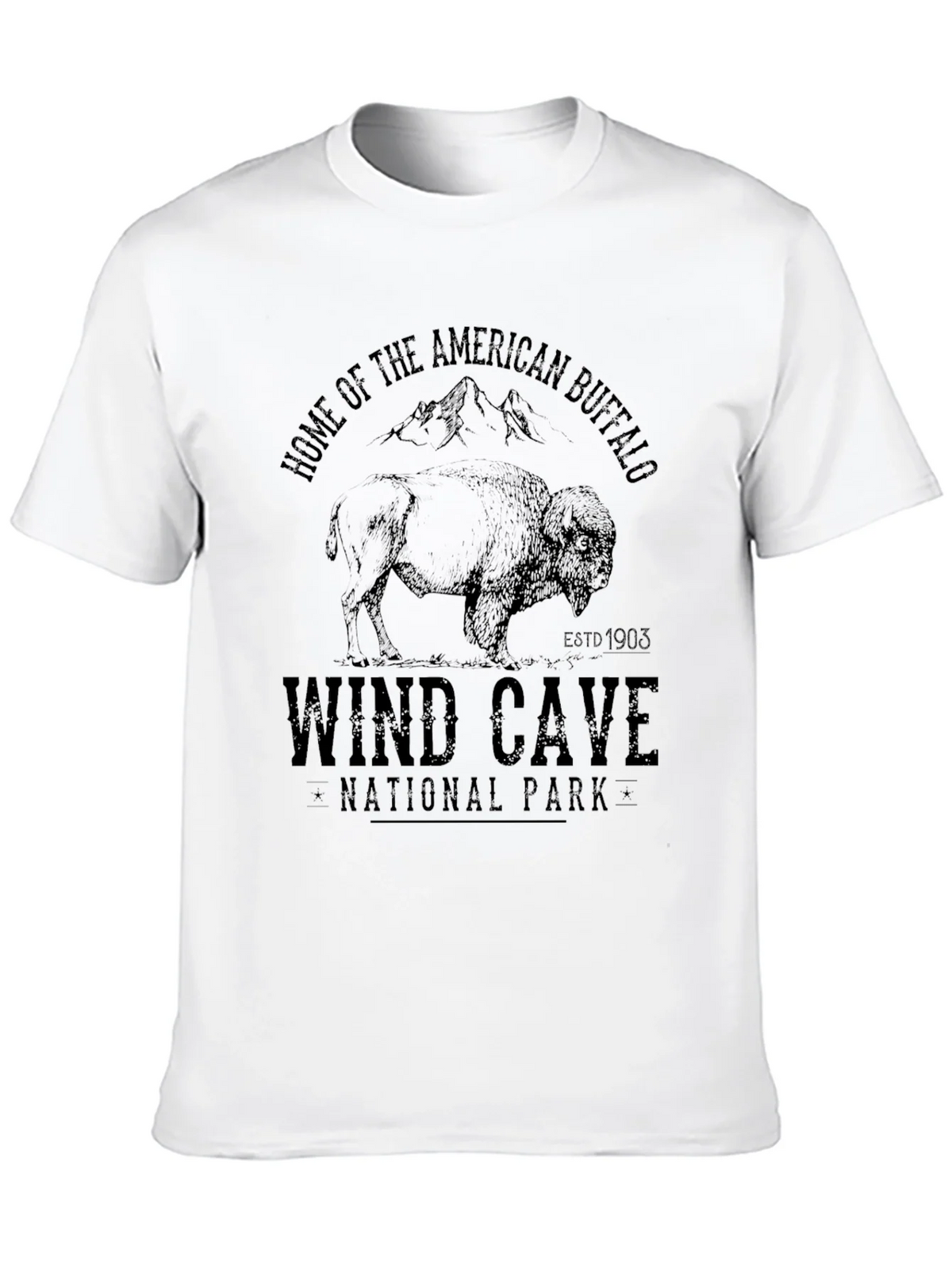 Wind Cave National Park Buffalo Graphic Tee product image 9