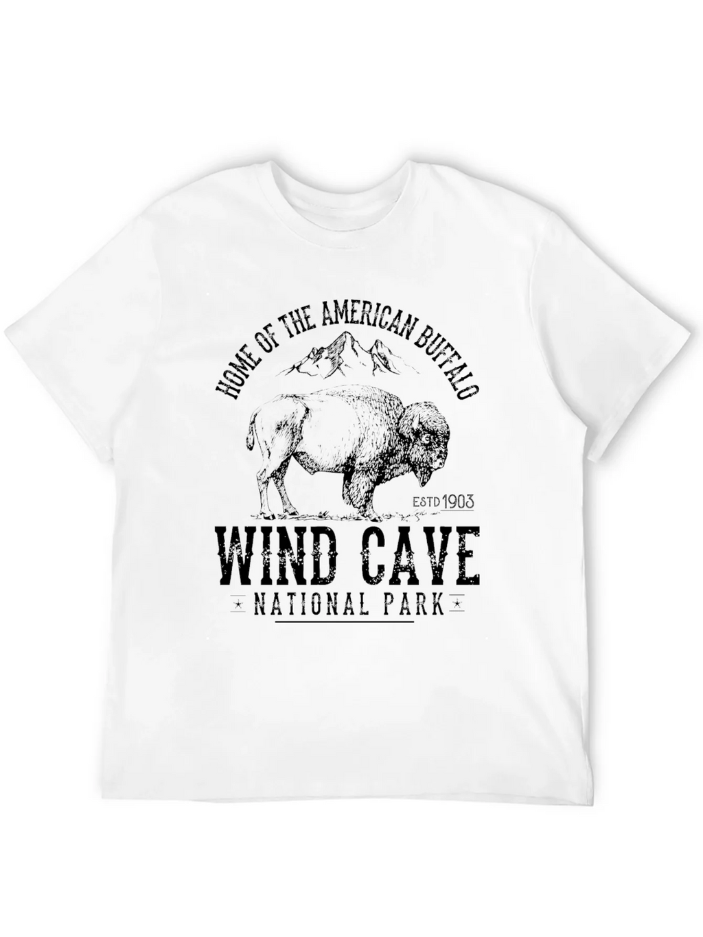 Wind Cave National Park Buffalo Graphic Tee product image 11
