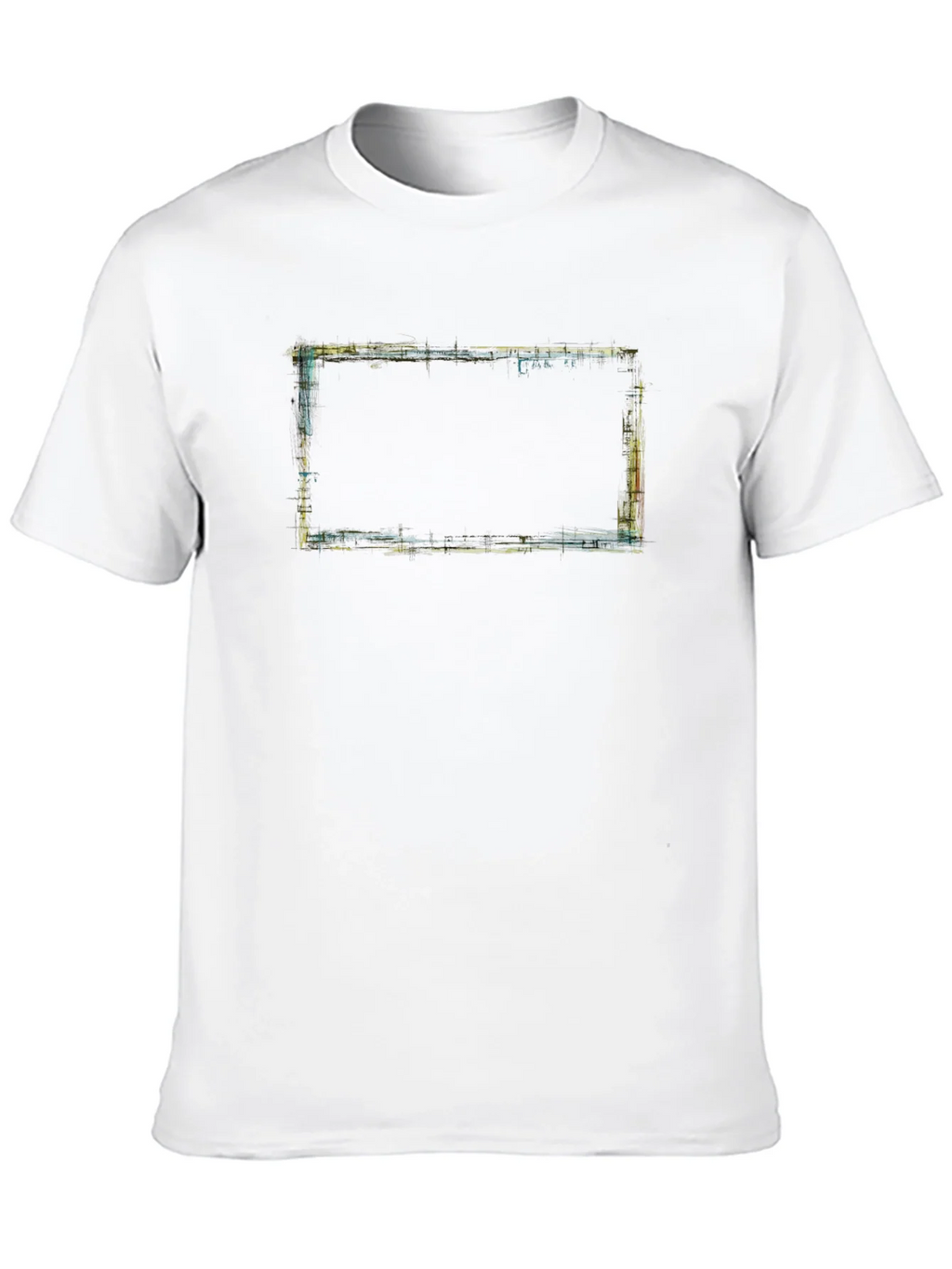 Abstract Framed Graphic Tee - Modern Artistic Design product image 8