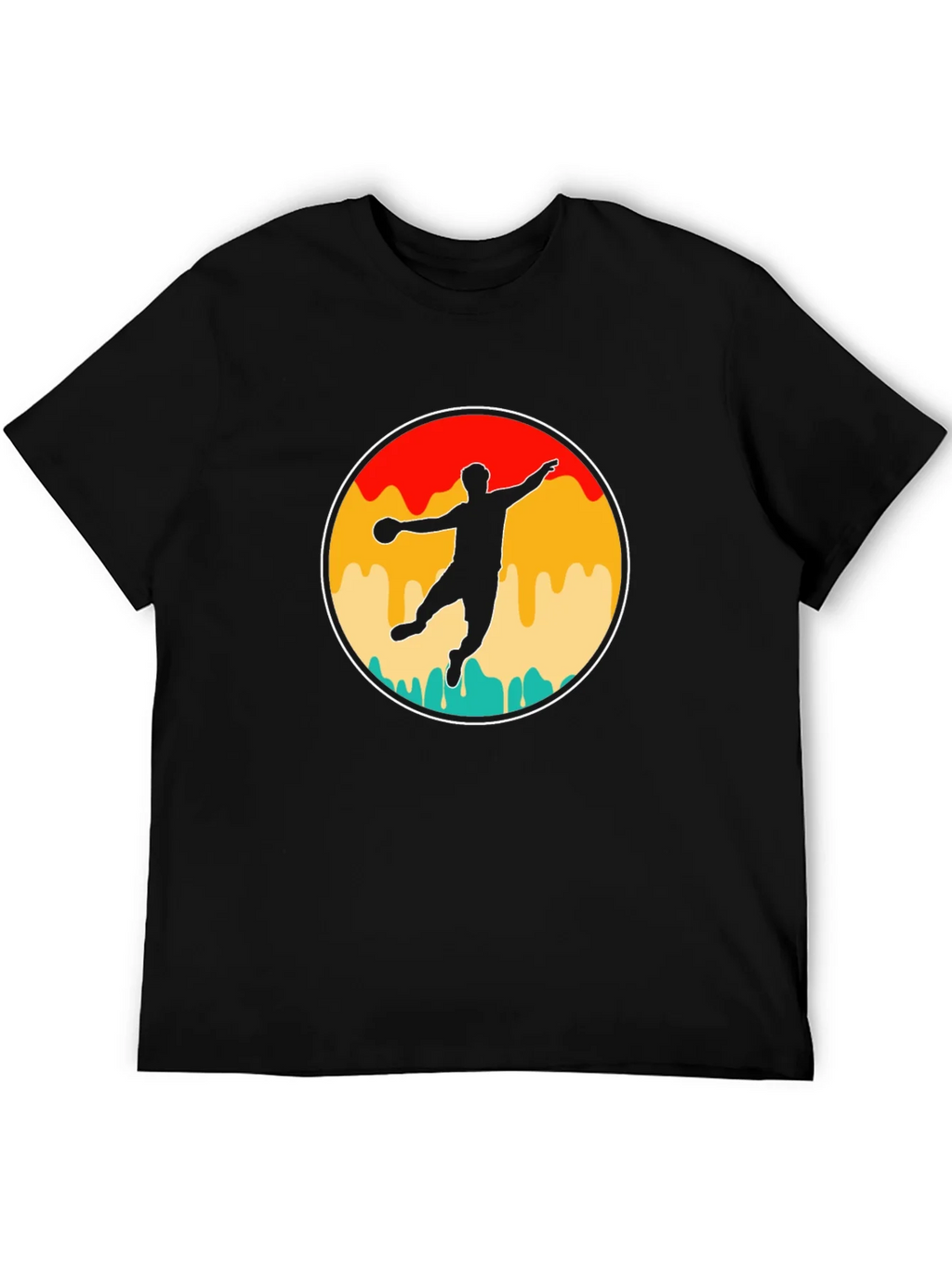 Retro Handball Player T-Shirt product image 5