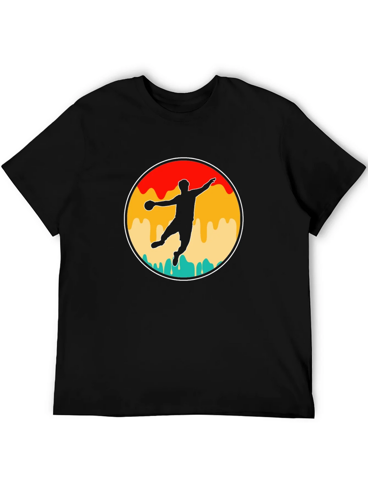Retro Handball Player T-Shirt product image 5