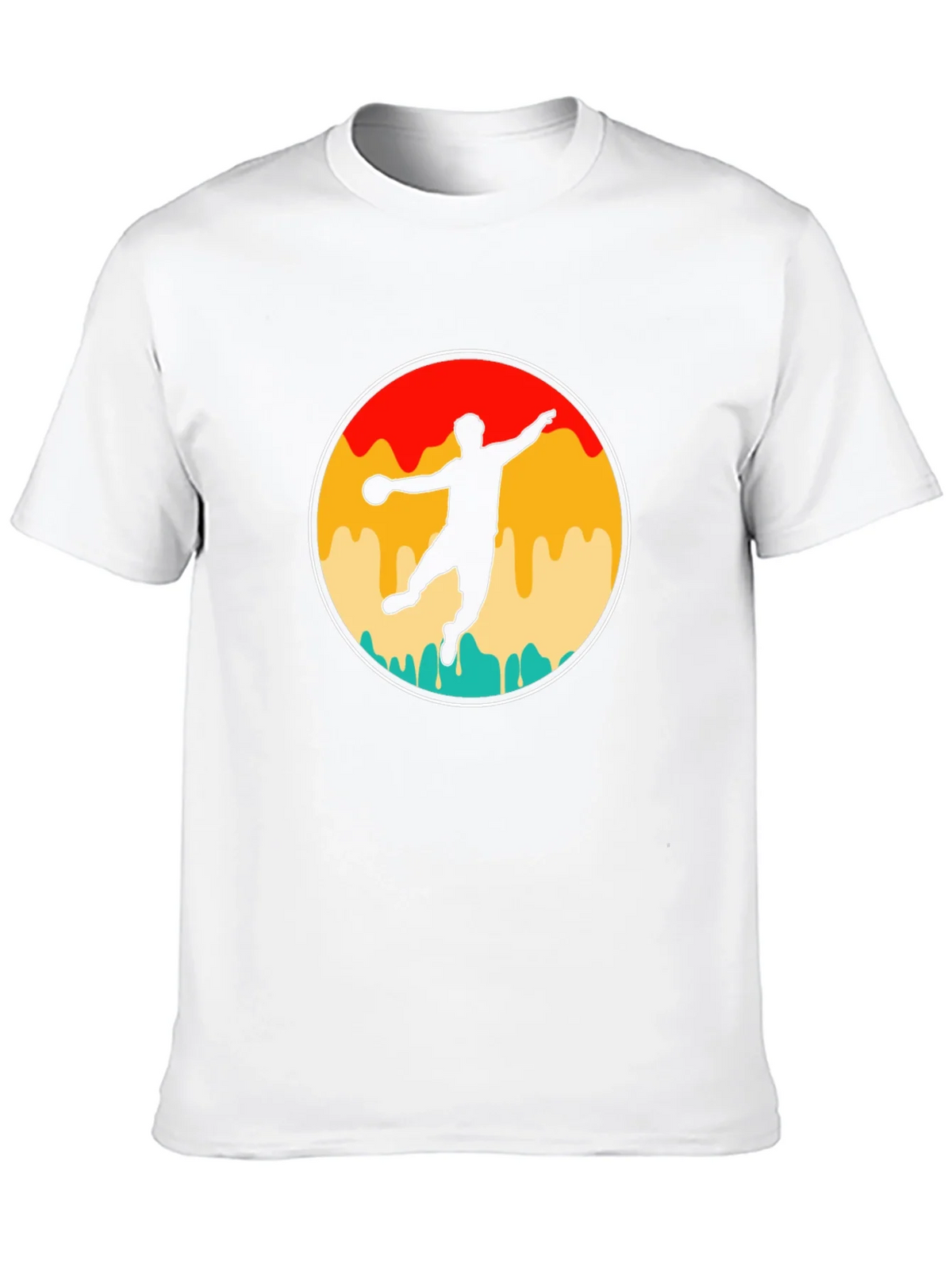 Retro Handball Player T-Shirt product image 8