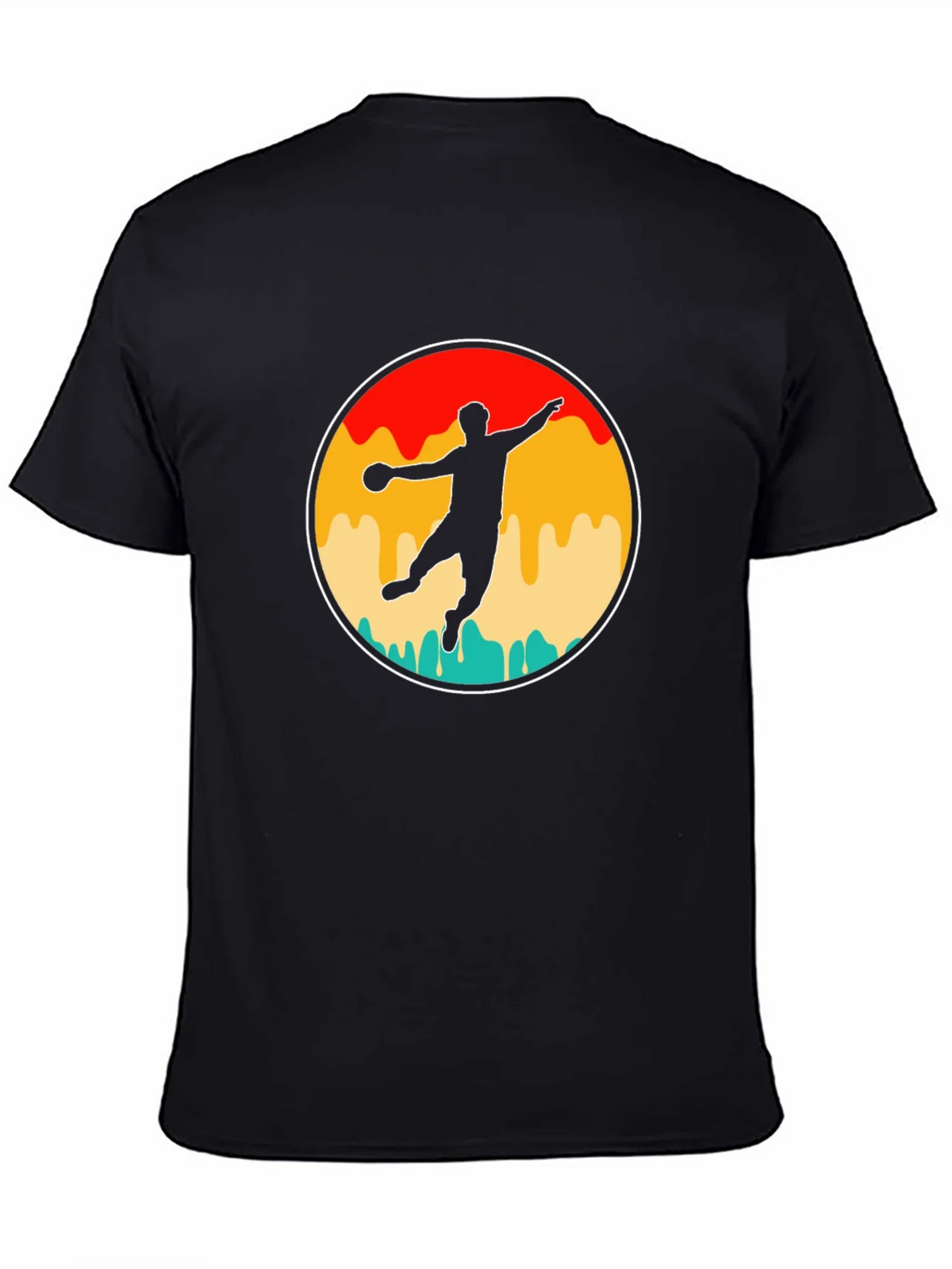 Retro Handball Player T-Shirt product image 4