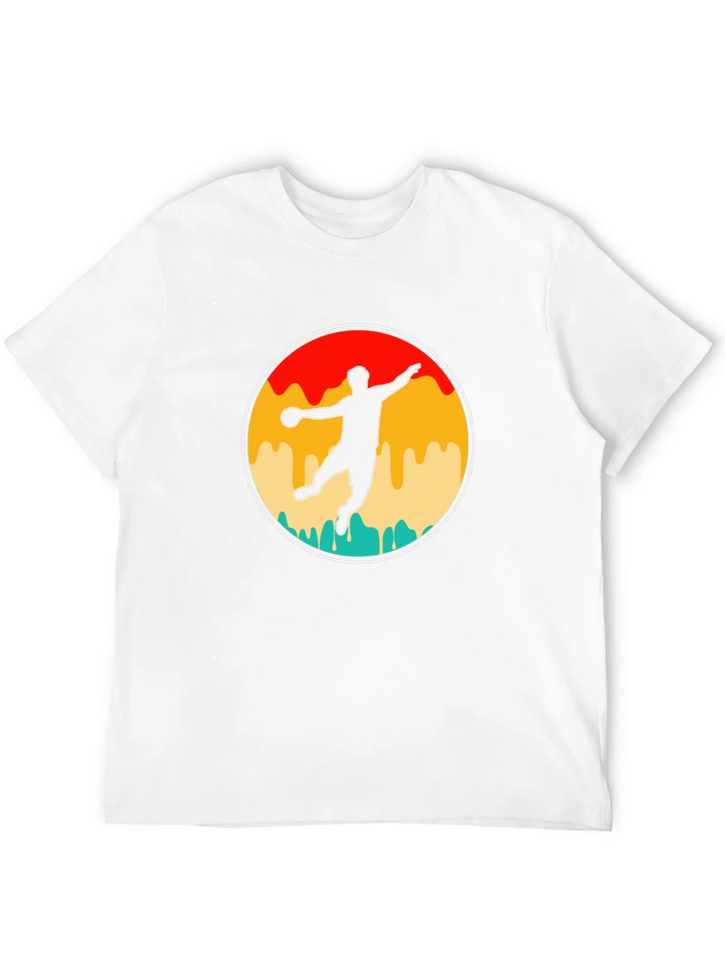 Retro Handball Player T-Shirt product image 10