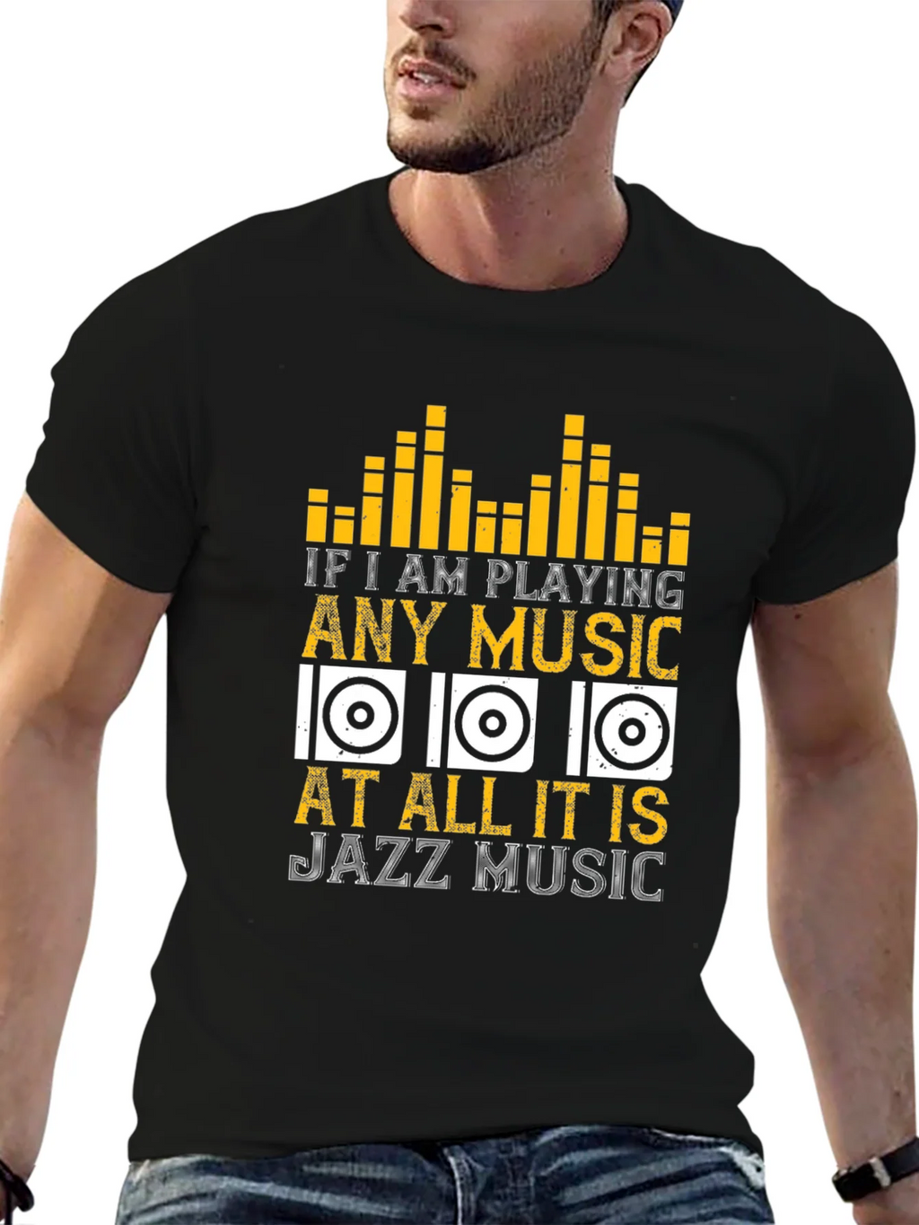 Jazz Music Lover T-Shirt - If I am Playing Any product image 4