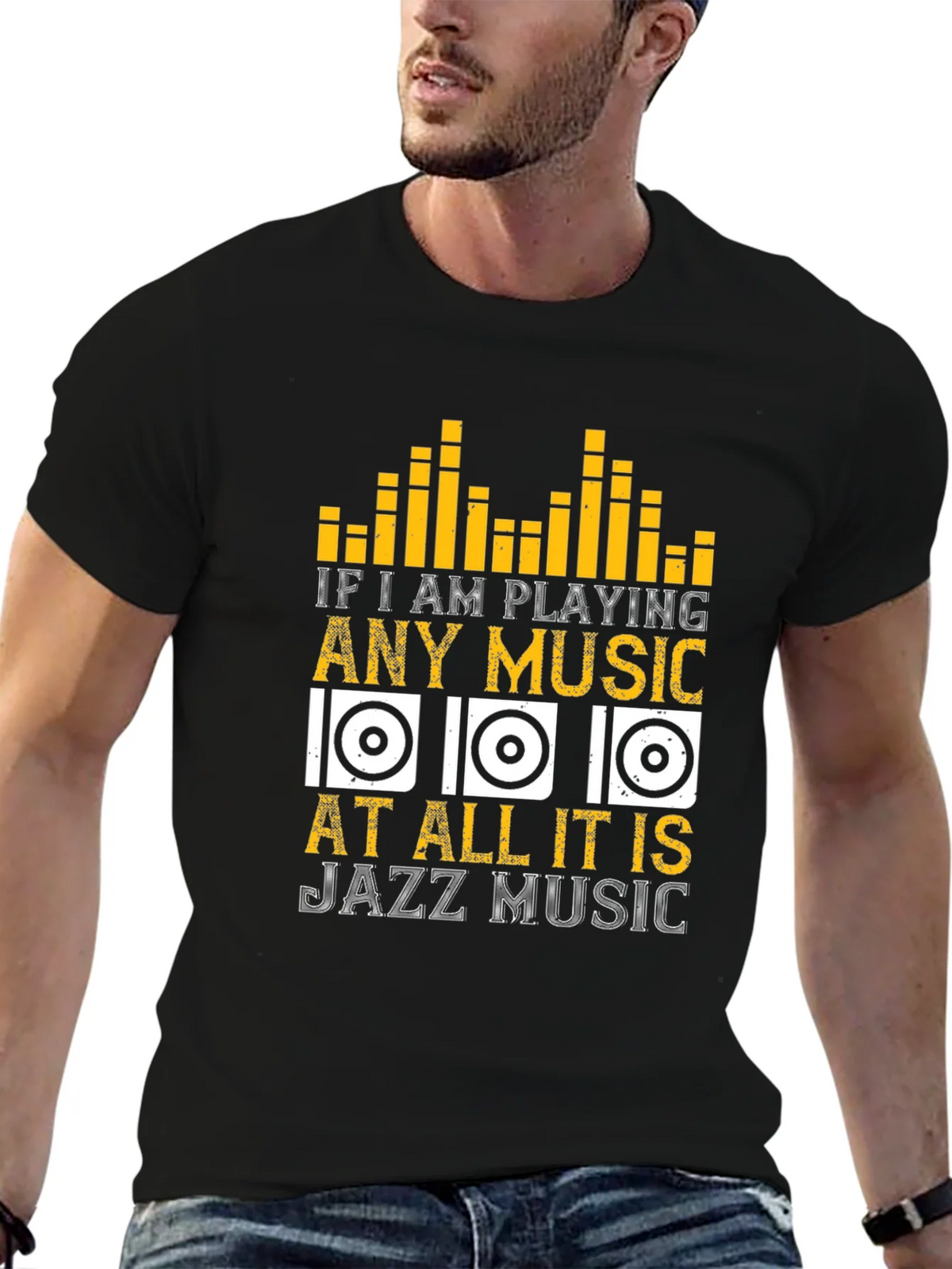 Jazz Music Lover T-Shirt - If I am Playing Any product image 4