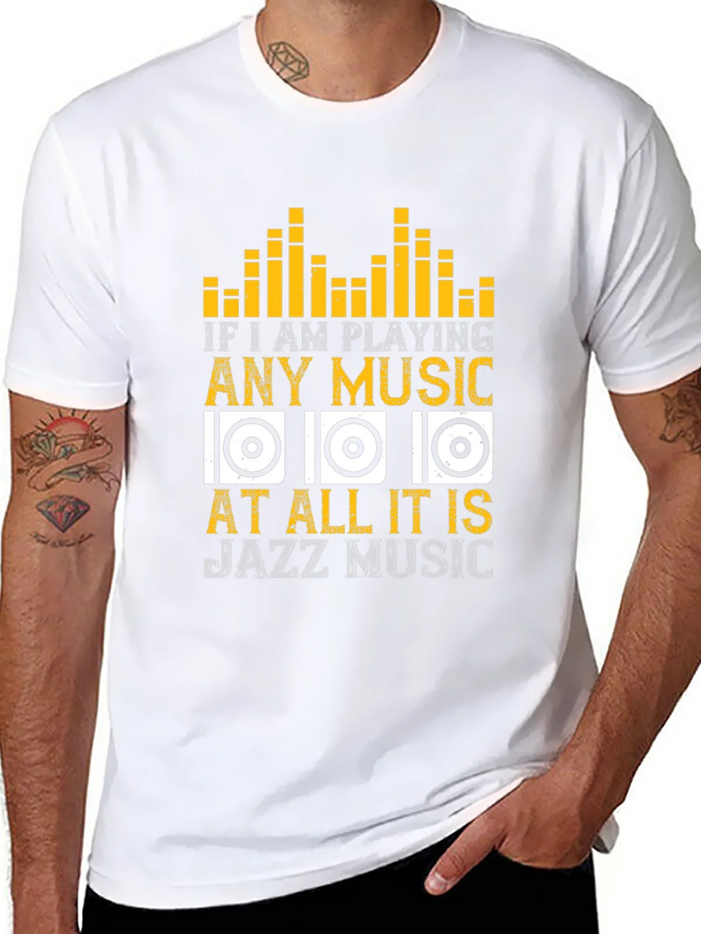 Jazz Music Lover T-Shirt - If I am Playing Any product image 5