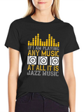 Jazz Music Lover T-Shirt - If I am Playing Any product image 1