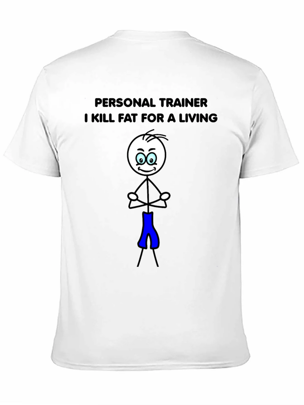 Personal Trainer Stick Figure Graphic T-Shirt product image 10