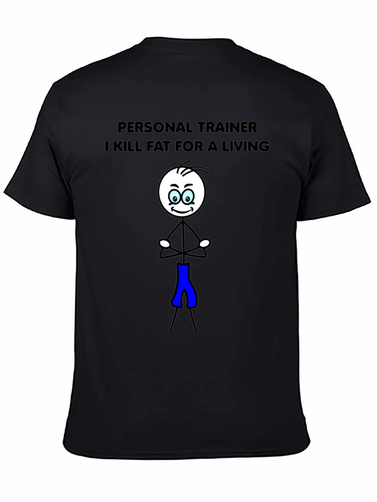 Personal Trainer Stick Figure Graphic T-Shirt product image 4