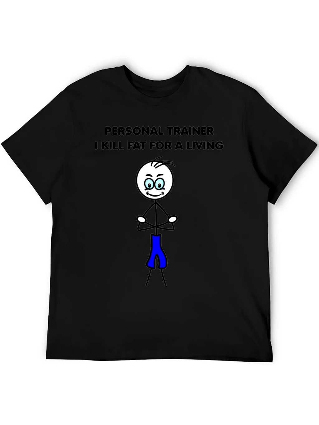Personal Trainer Stick Figure Graphic T-Shirt product image 5