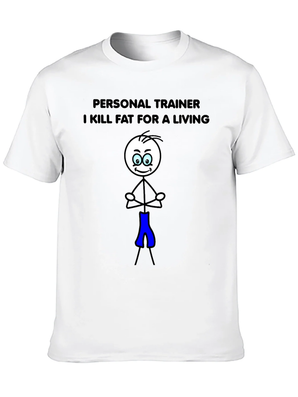 Personal Trainer Stick Figure Graphic T-Shirt product image 9