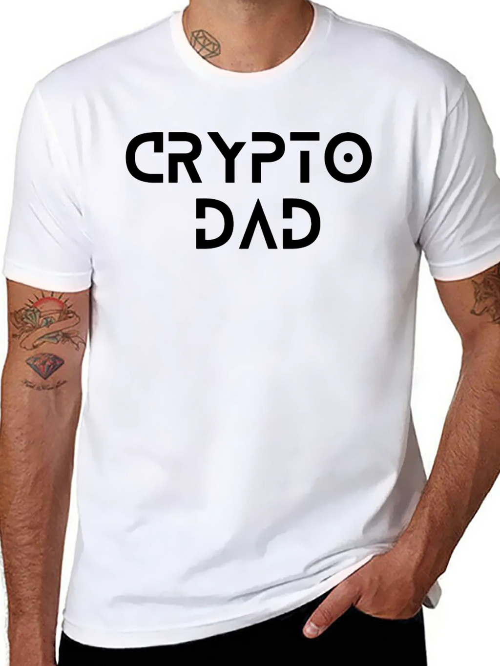 Crypto Dad Black T-Shirt product image 7