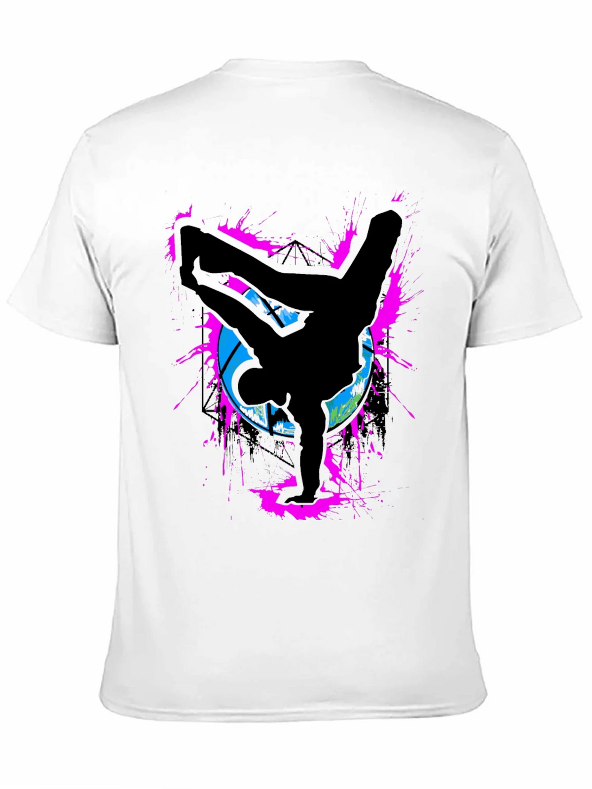 Breakdancer Graphic Tee - Retro Style Black T-Shirt product image 10