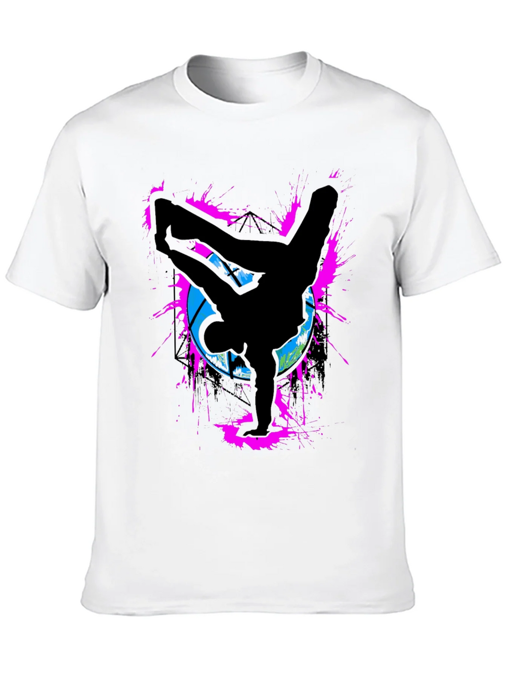Breakdancer Graphic Tee - Retro Style Black T-Shirt product image 9