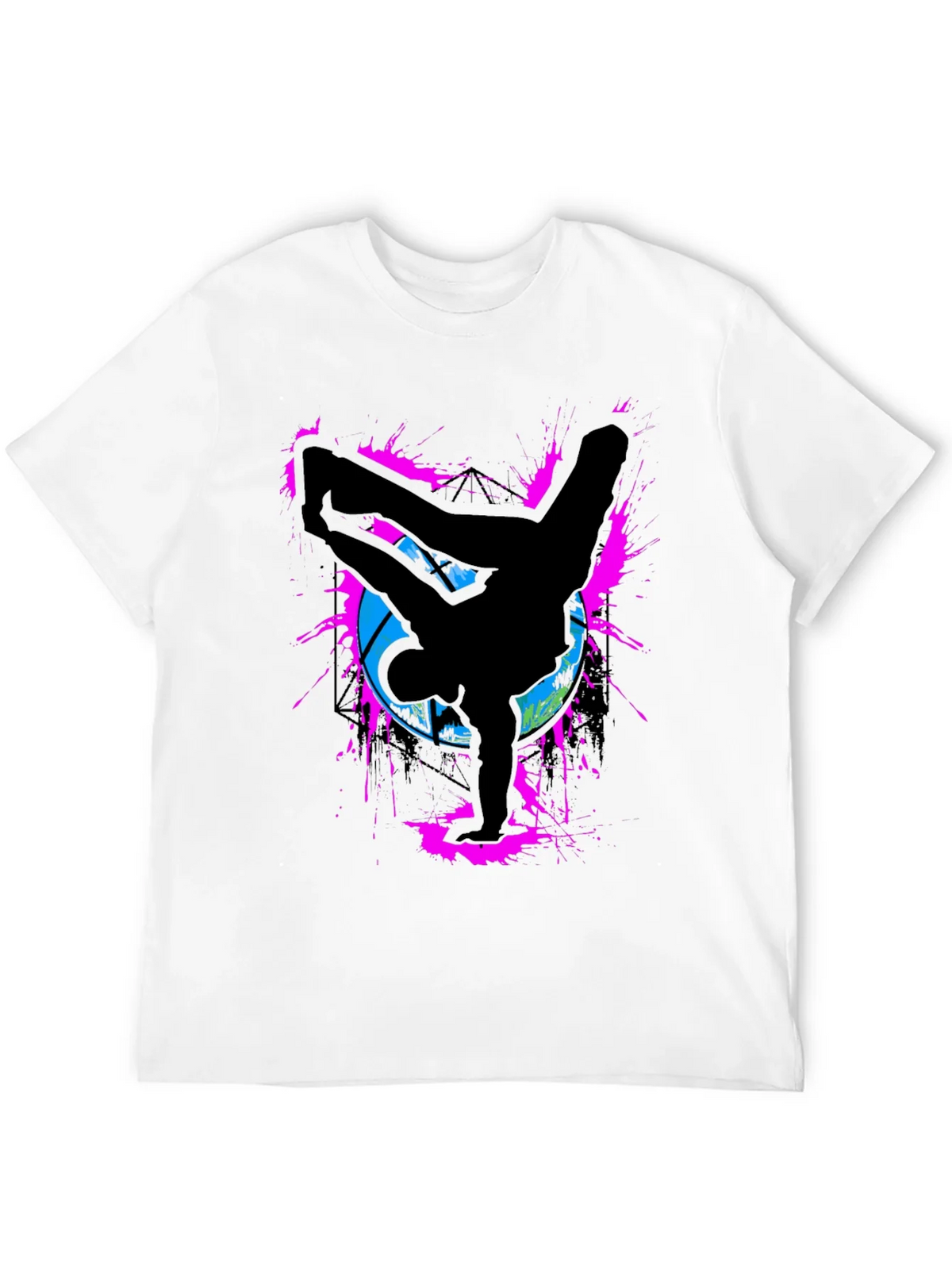 Breakdancer Graphic Tee - Retro Style Black T-Shirt product image 11