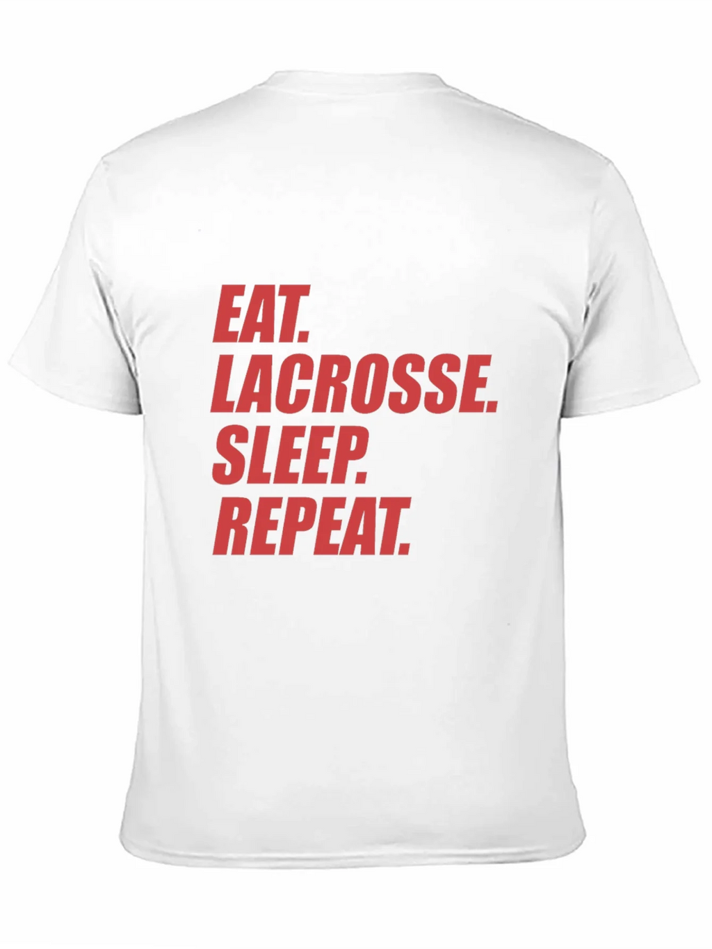 Eat Lacrosse Sleep Repeat Black Graphic Tee product image 10