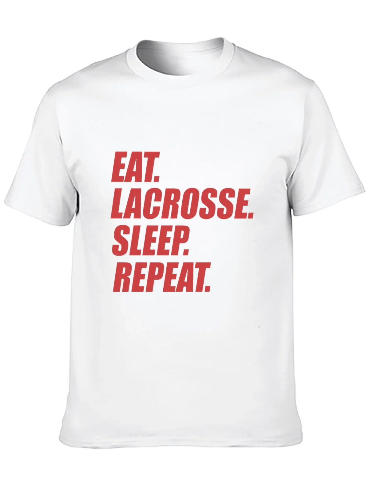 Eat Lacrosse Sleep Repeat Black Graphic Tee product image 9