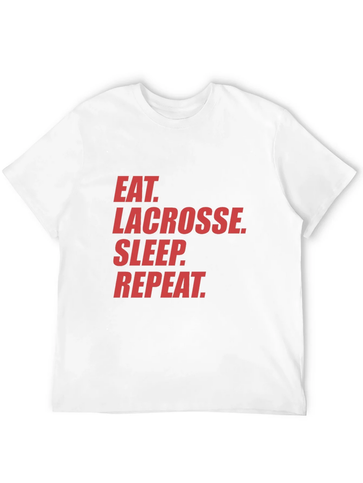 Eat Lacrosse Sleep Repeat Black Graphic Tee product image 11