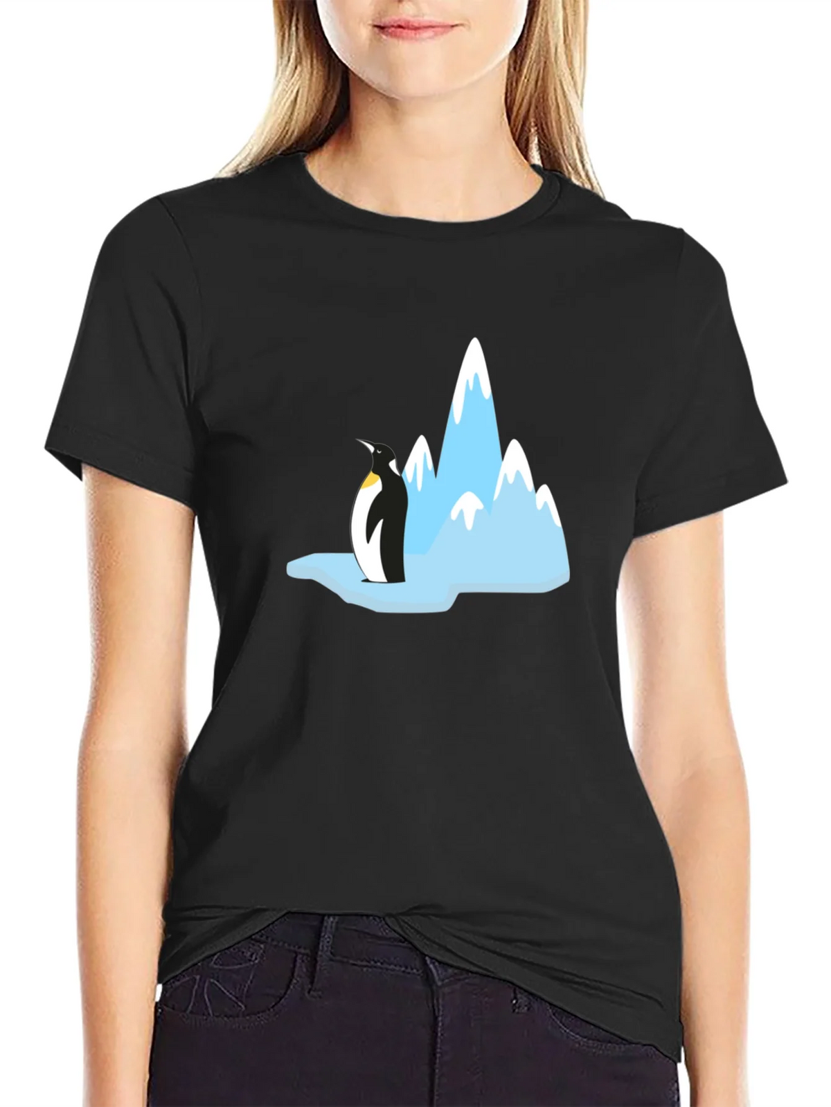 Penguin & Mountain Graphic Tee - Black product image 2