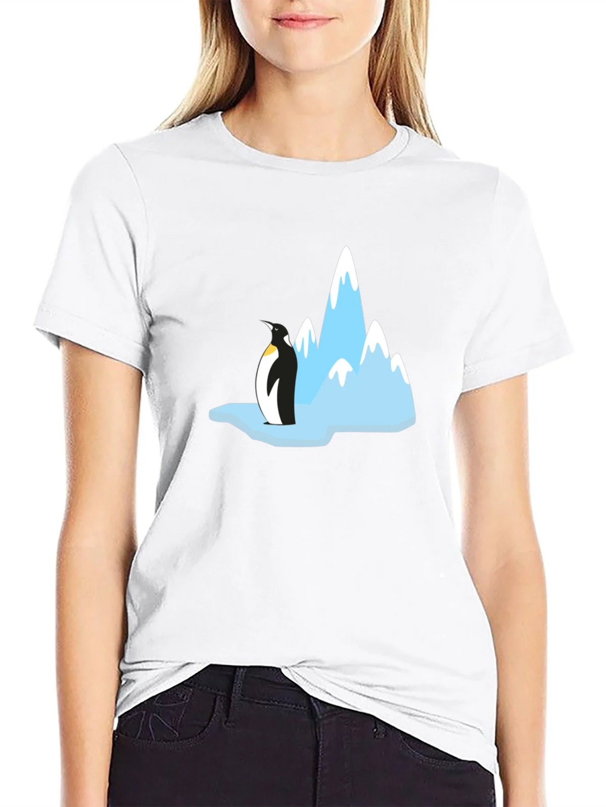 Penguin & Mountain Graphic Tee - Black product image 8