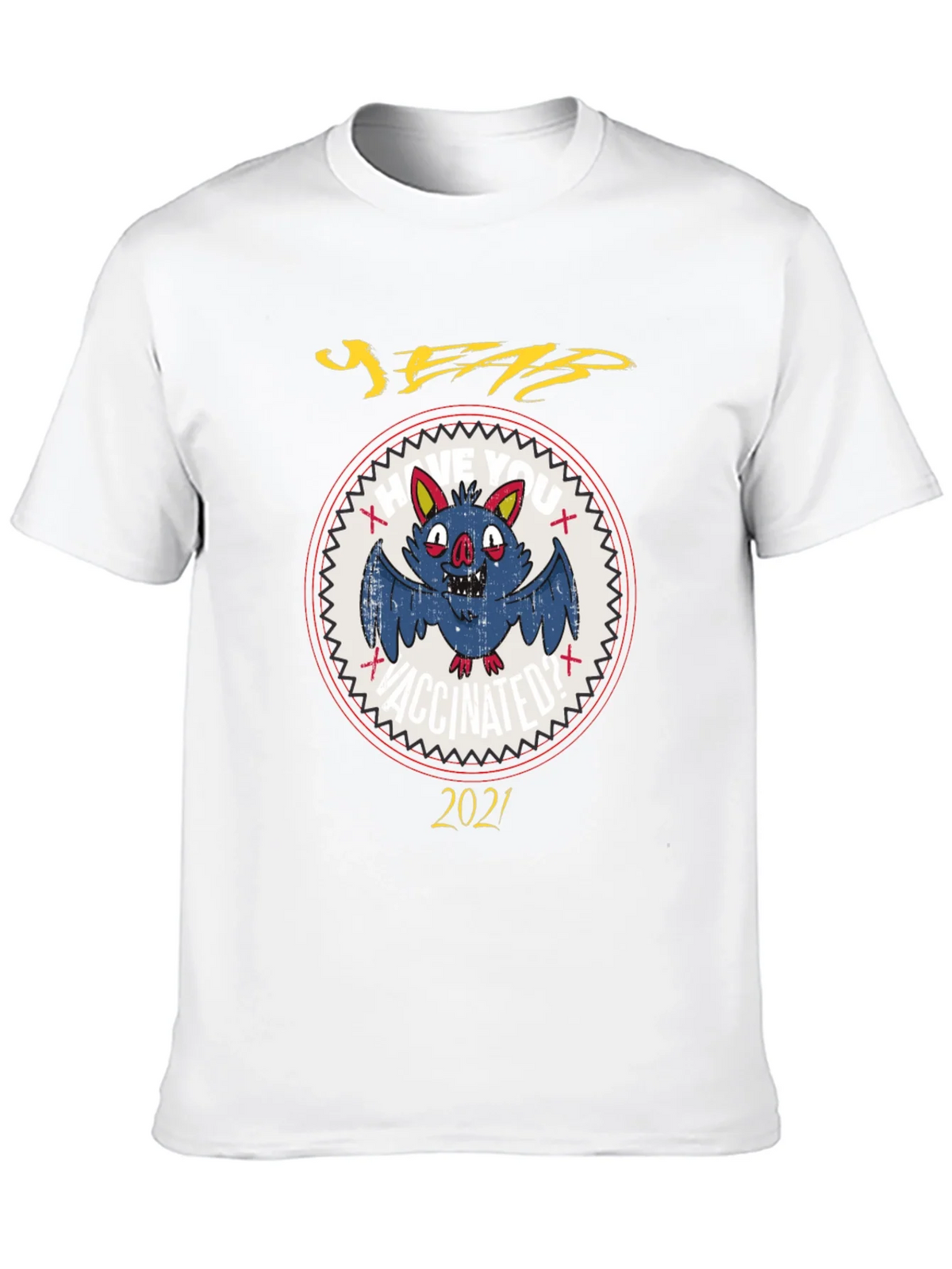 Vaccinated Bat 2021 Graphic Tee product image 9