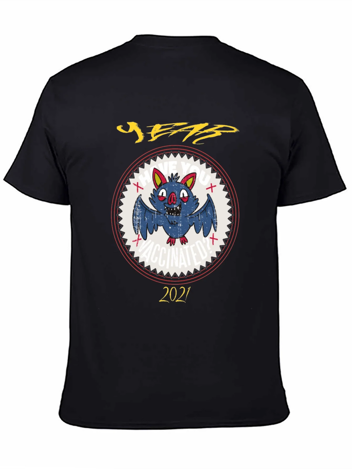 Vaccinated Bat 2021 Graphic Tee product image 4