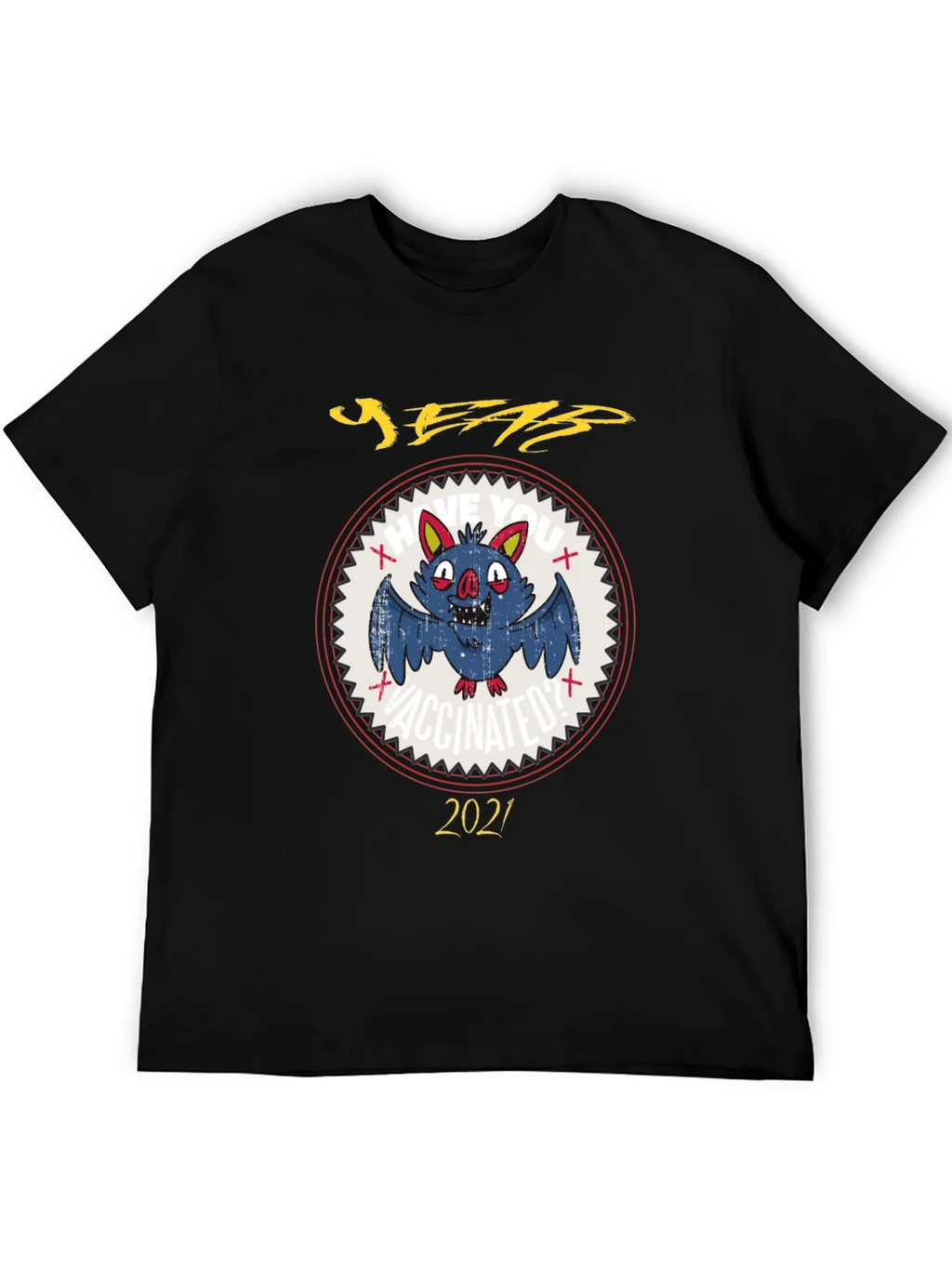 Vaccinated Bat 2021 Graphic Tee product image 5