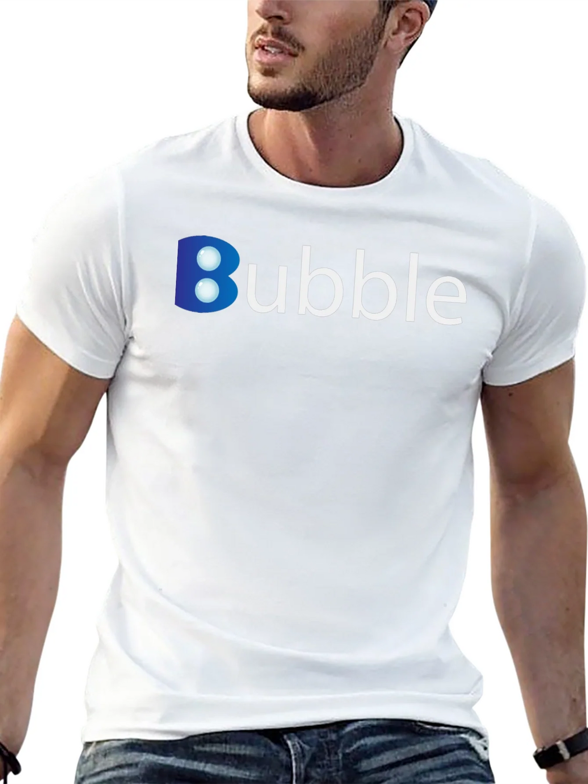 Bubble Logo Graphic Tee - Modern Casual Wear product image 12
