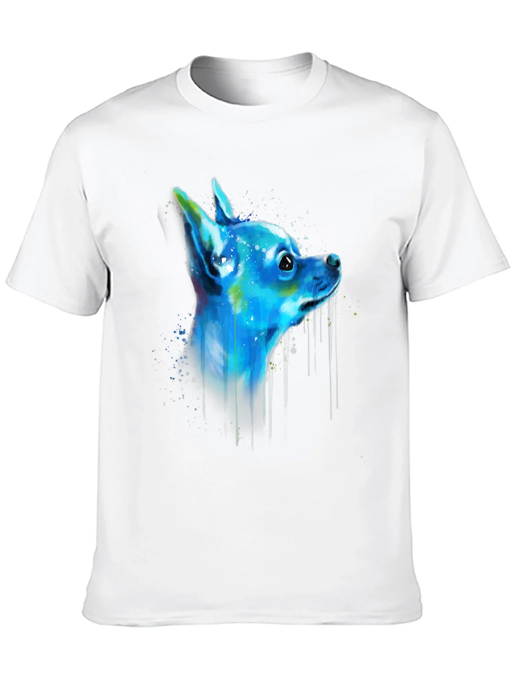 Chihuahua Dog Art Graphic Black T-Shirt product image 8