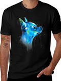 Chihuahua Dog Art Graphic Black T-Shirt product image 1