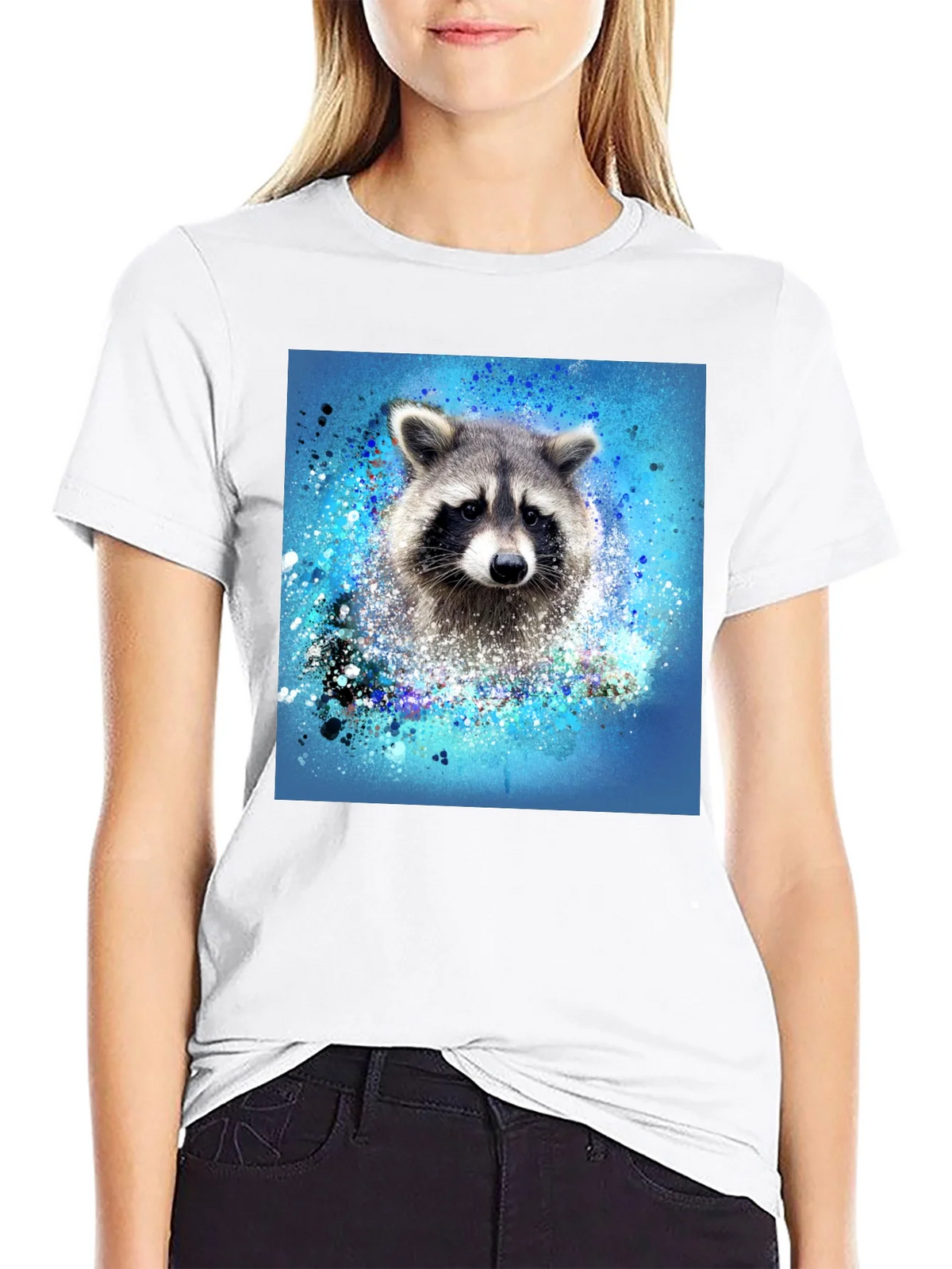 Raccoon Splash T-Shirt - Unique Graphic Tee product image 8