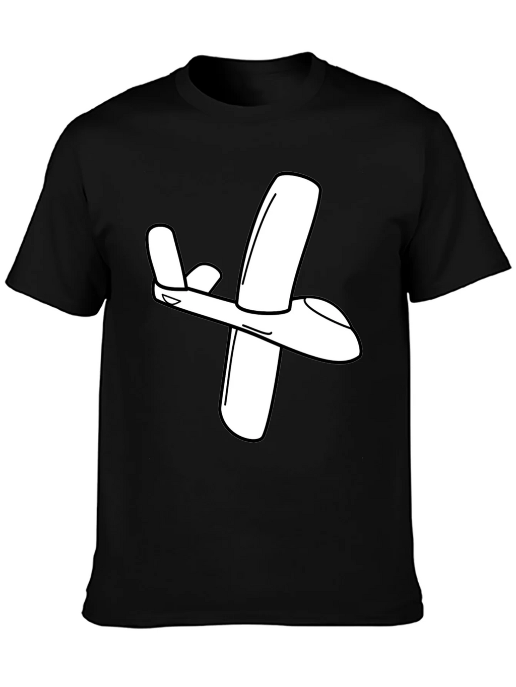 Airplane Graphic Tee - Classic Black T-Shirt product image 2