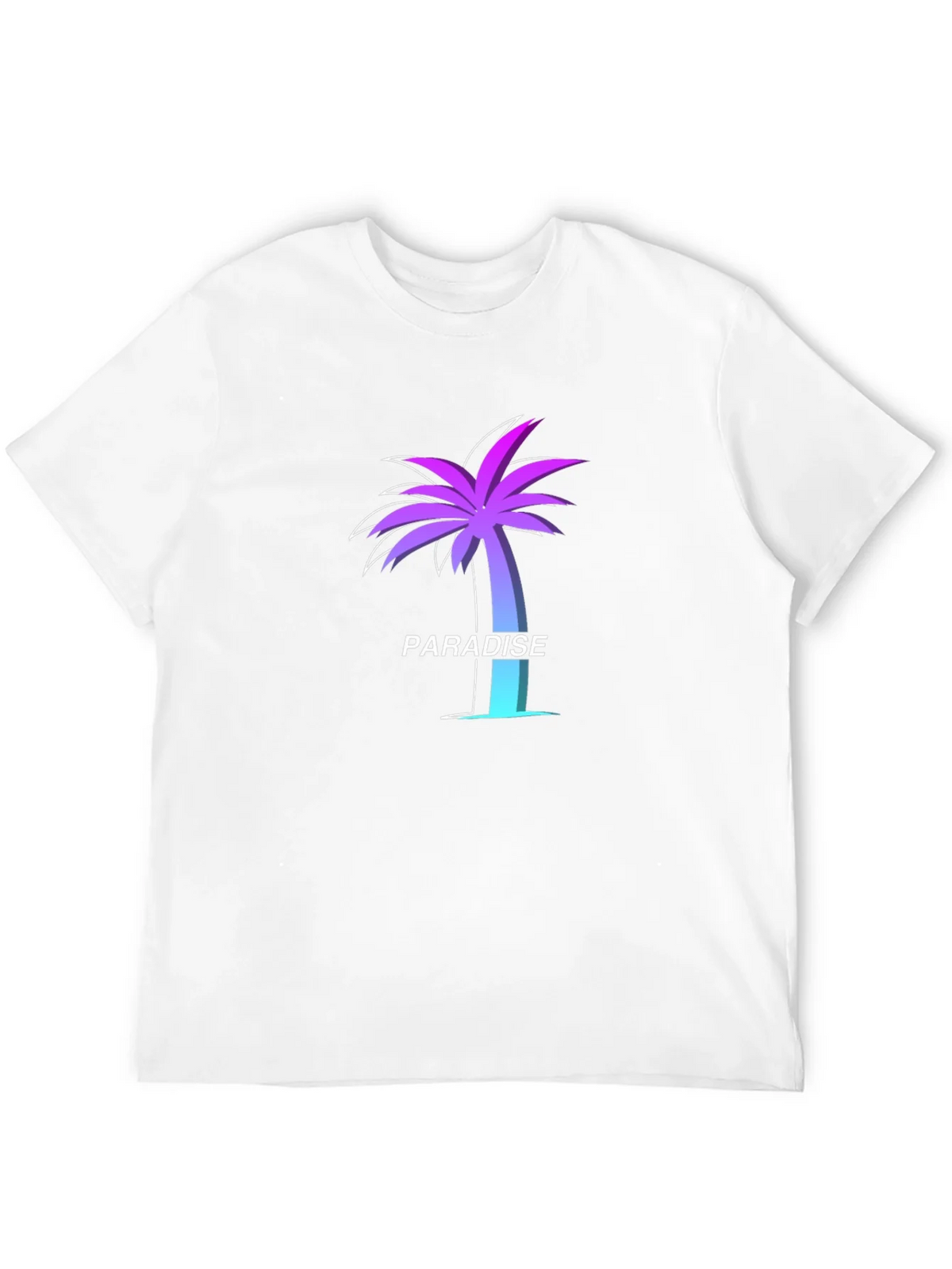 Paradise Palm Tree Graphic Tee - Soft Black T-Shirt product image 8