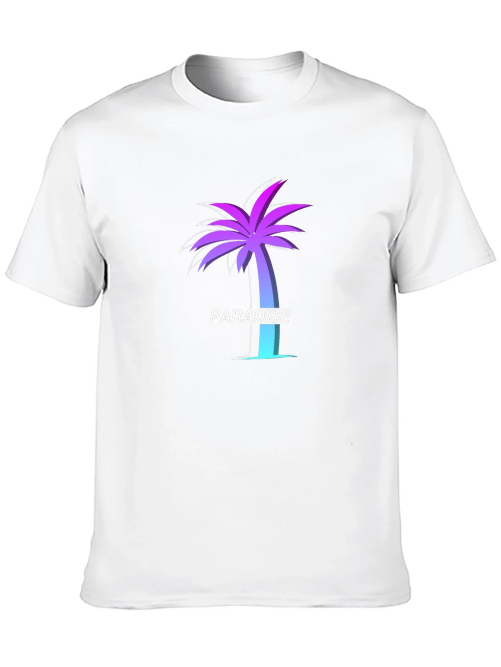 Paradise Palm Tree Graphic Tee - Soft Black T-Shirt product image 6