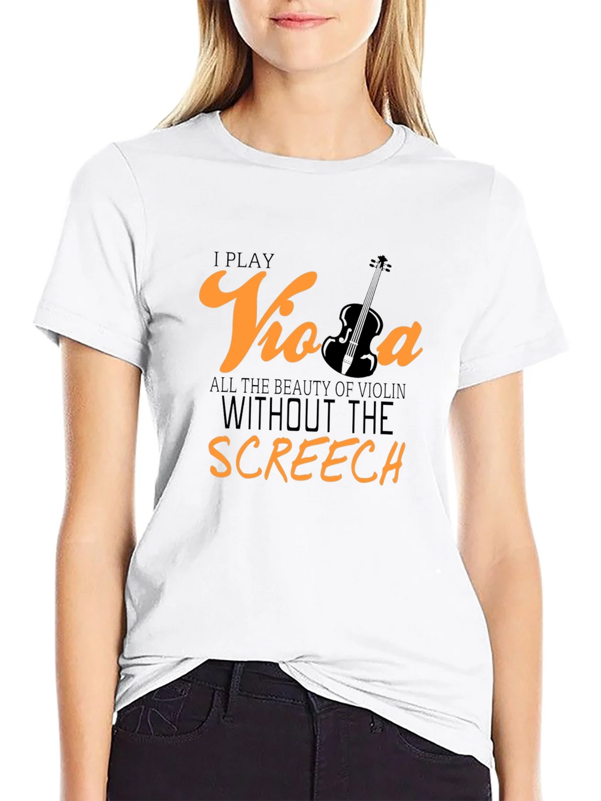 Viola Player T-Shirt: Beauty Without the Screech product image 8
