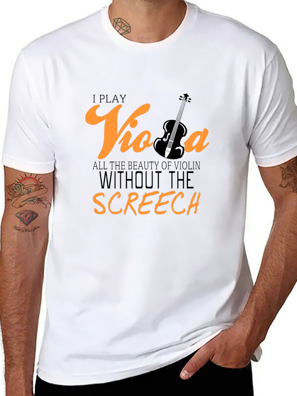 Viola Player T-Shirt: Beauty Without the Screech product image 7