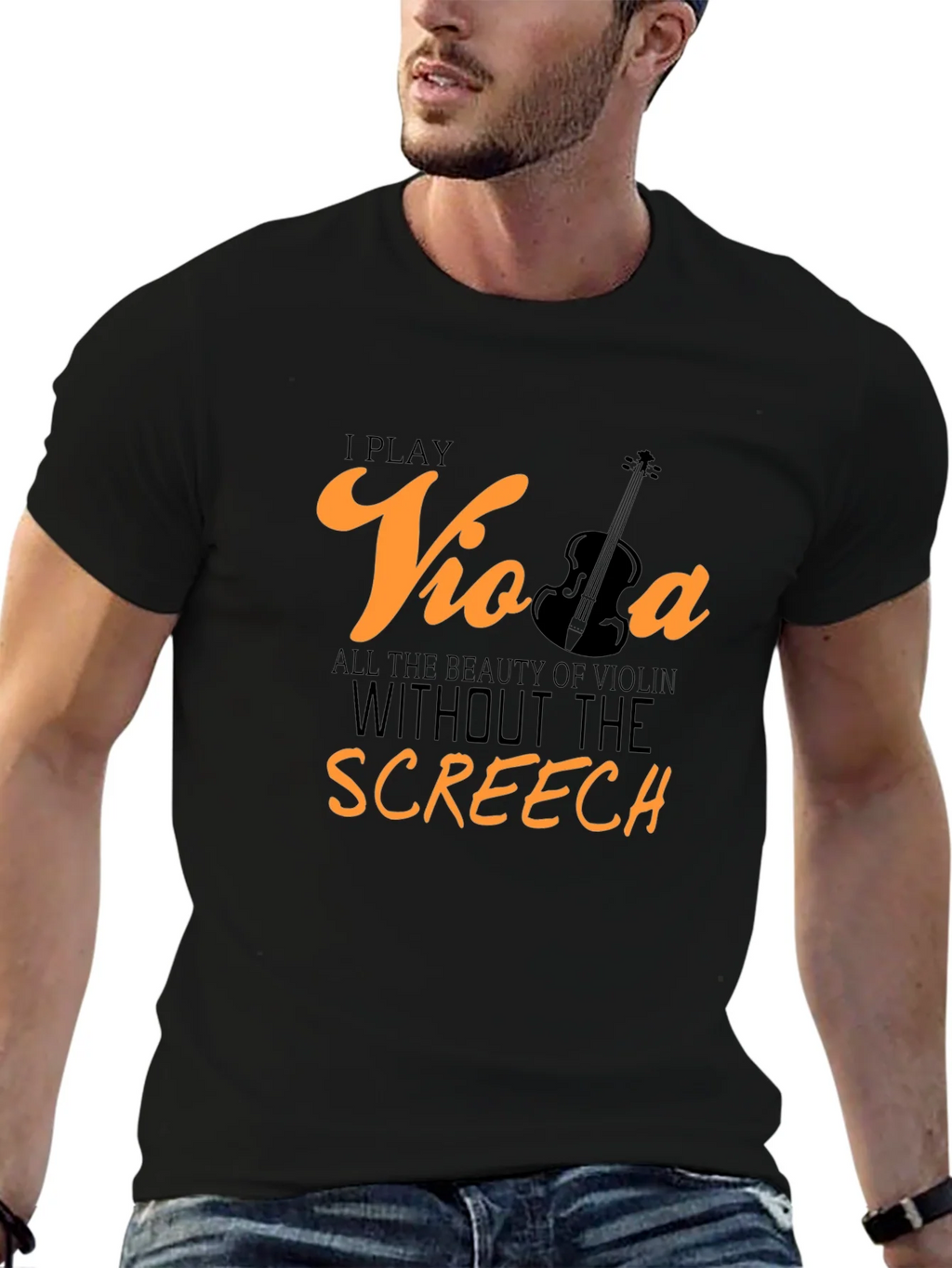 Viola Player T-Shirt: Beauty Without the Screech product image 6