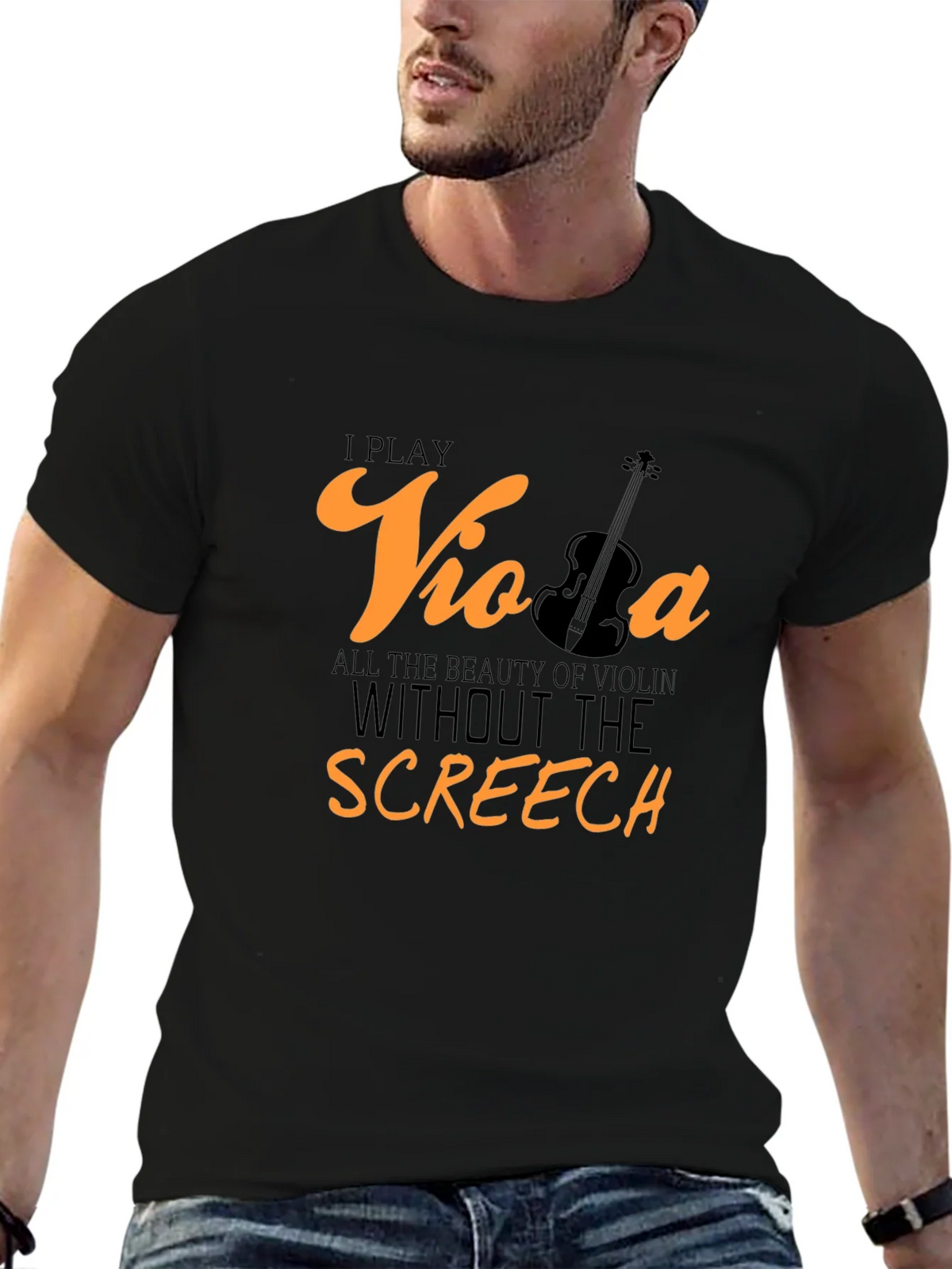 Viola Player T-Shirt: Beauty Without the Screech product image 6