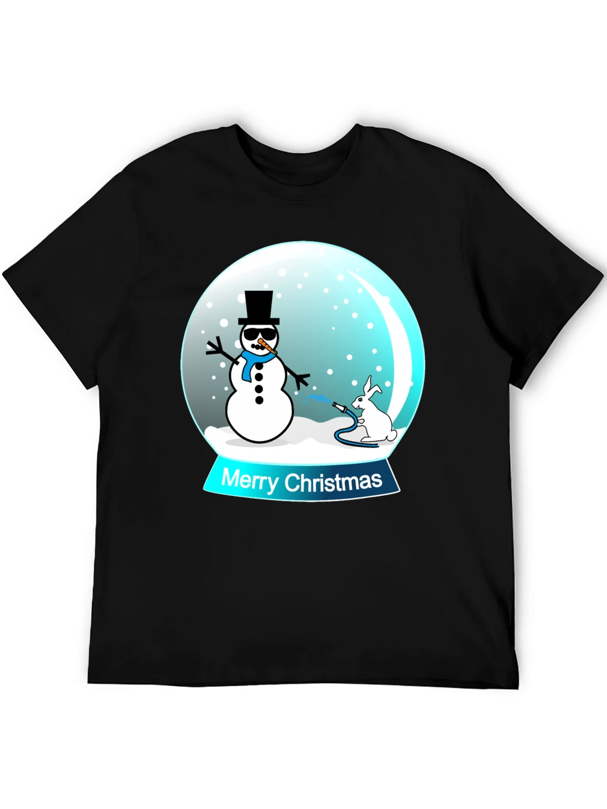 Funny Christmas Snow Globe Graphic T-Shirt product image 5