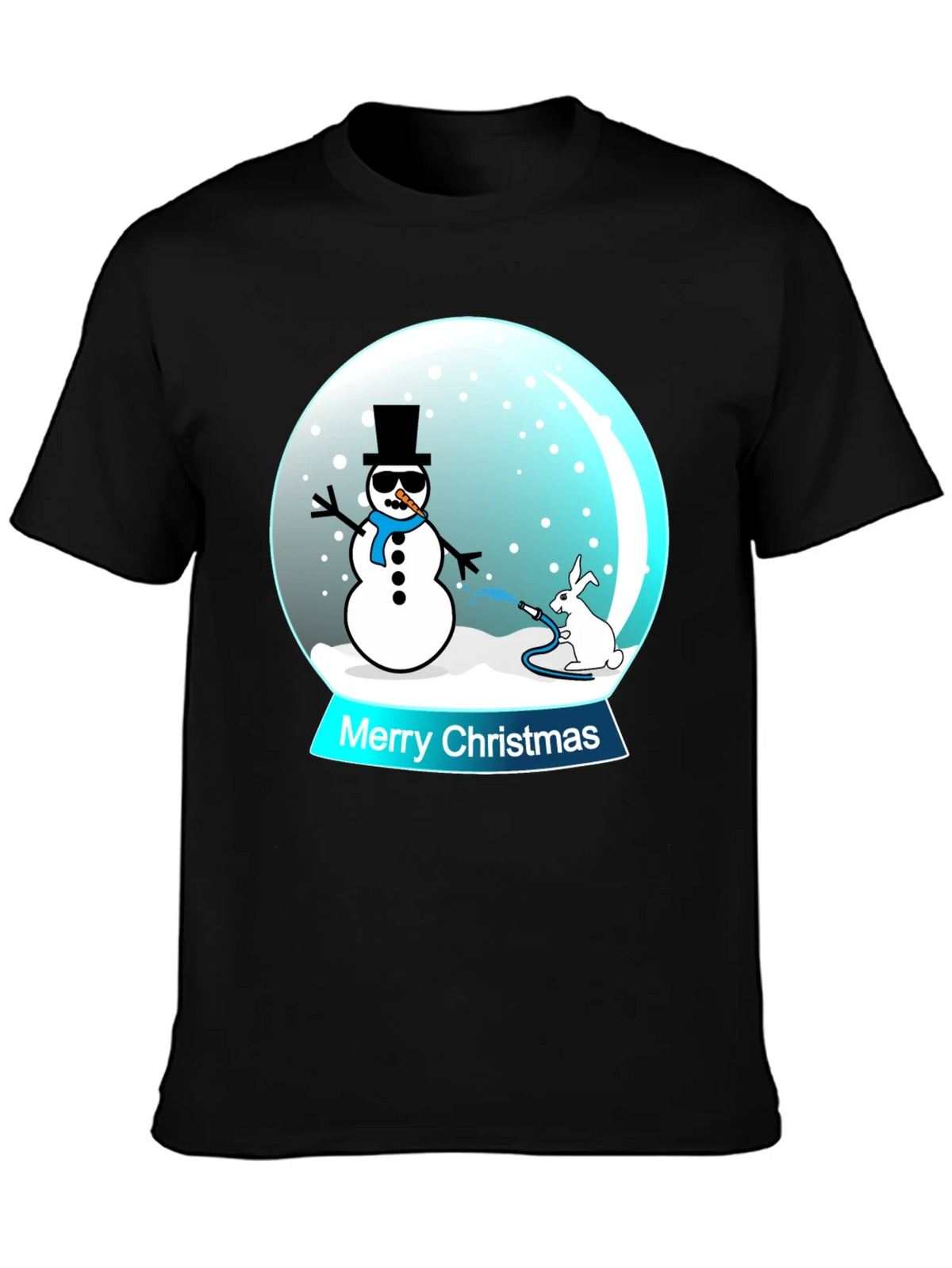 Funny Christmas Snow Globe Graphic T-Shirt product image 3
