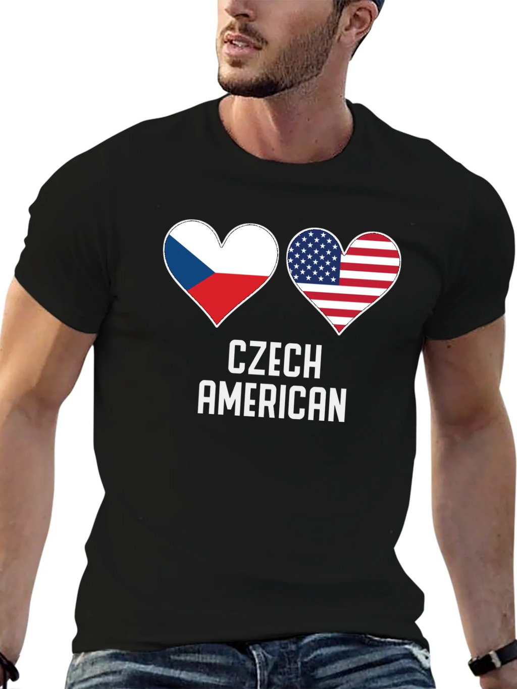 Czech American Pride T-Shirt product image 6
